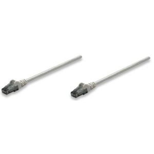 Intellinet patch kabel 0.5m Cat.6 UTP PVC sivi