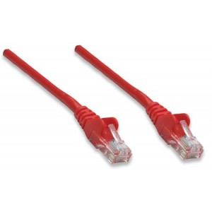 Intellinet prespojni mrežni kabel Cat.5e UTP PVC 0.5m crveni